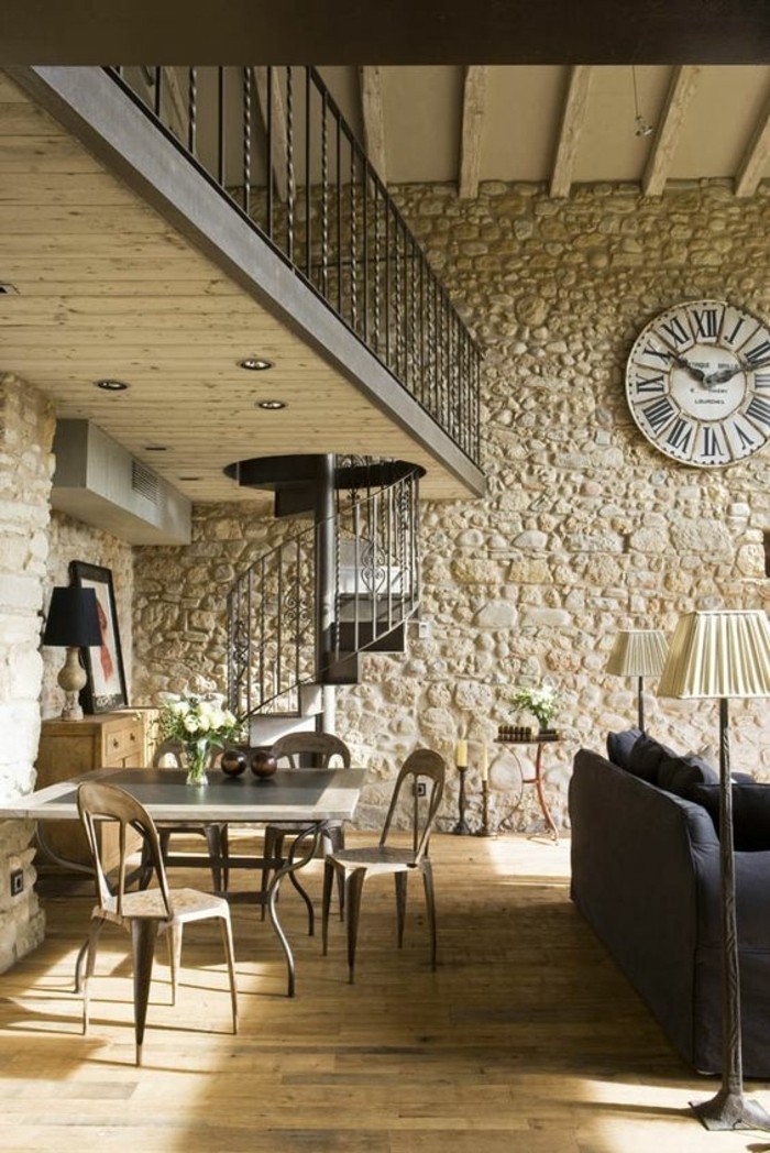 Décoration intérieur en pierre de parement
