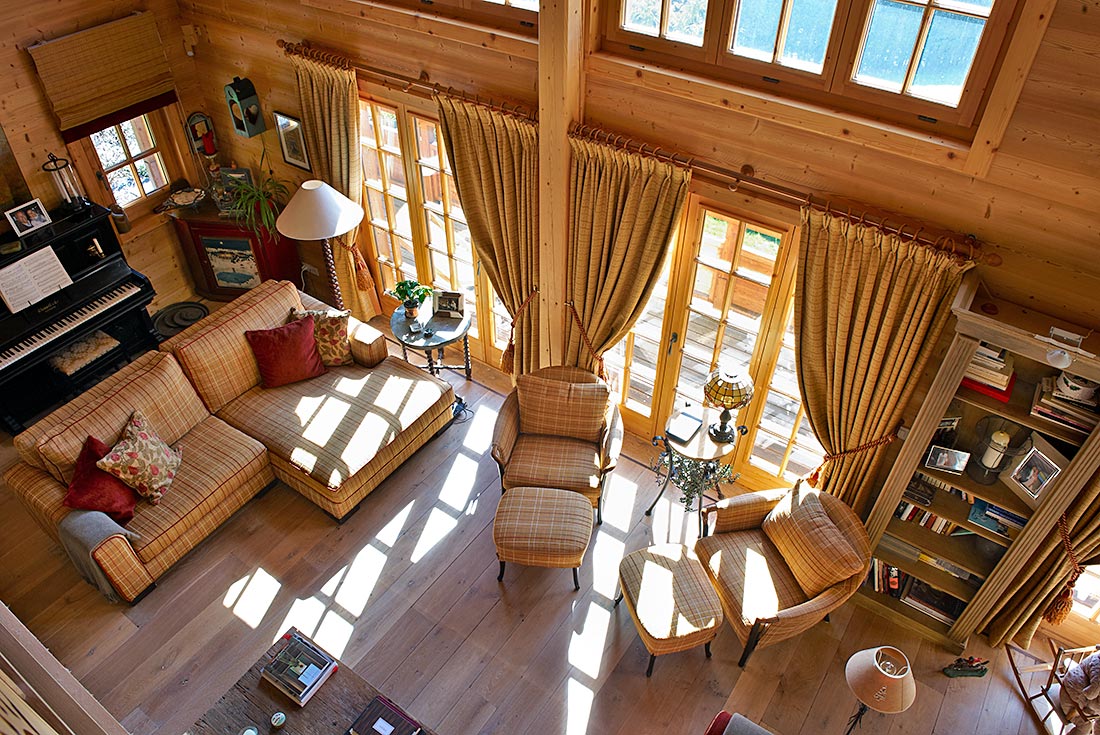 Decoration interieur de chalet de montagne