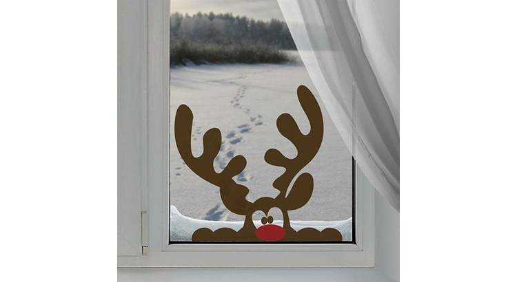 Decoration de fenetre interieur pour noel