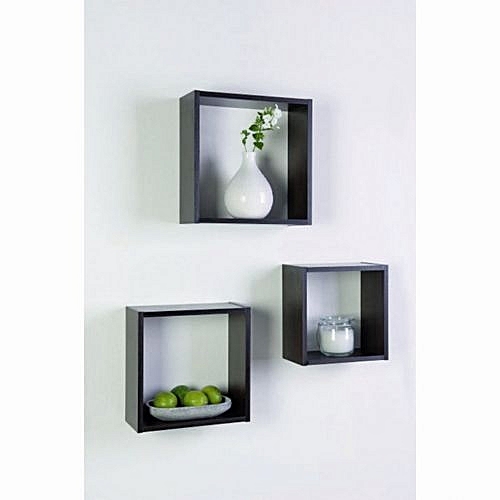 Decoration murale cube bois
