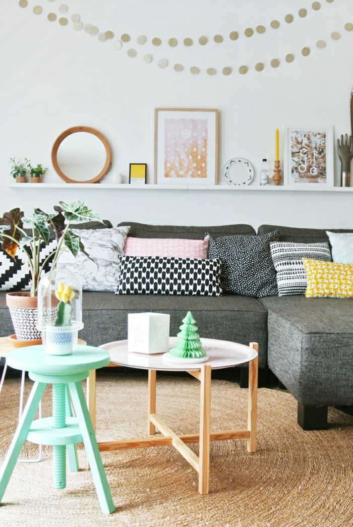 Decoration avec etagere murale