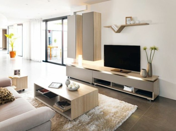 Decoration salon en l