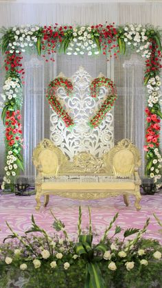 Decoration design with flowers
