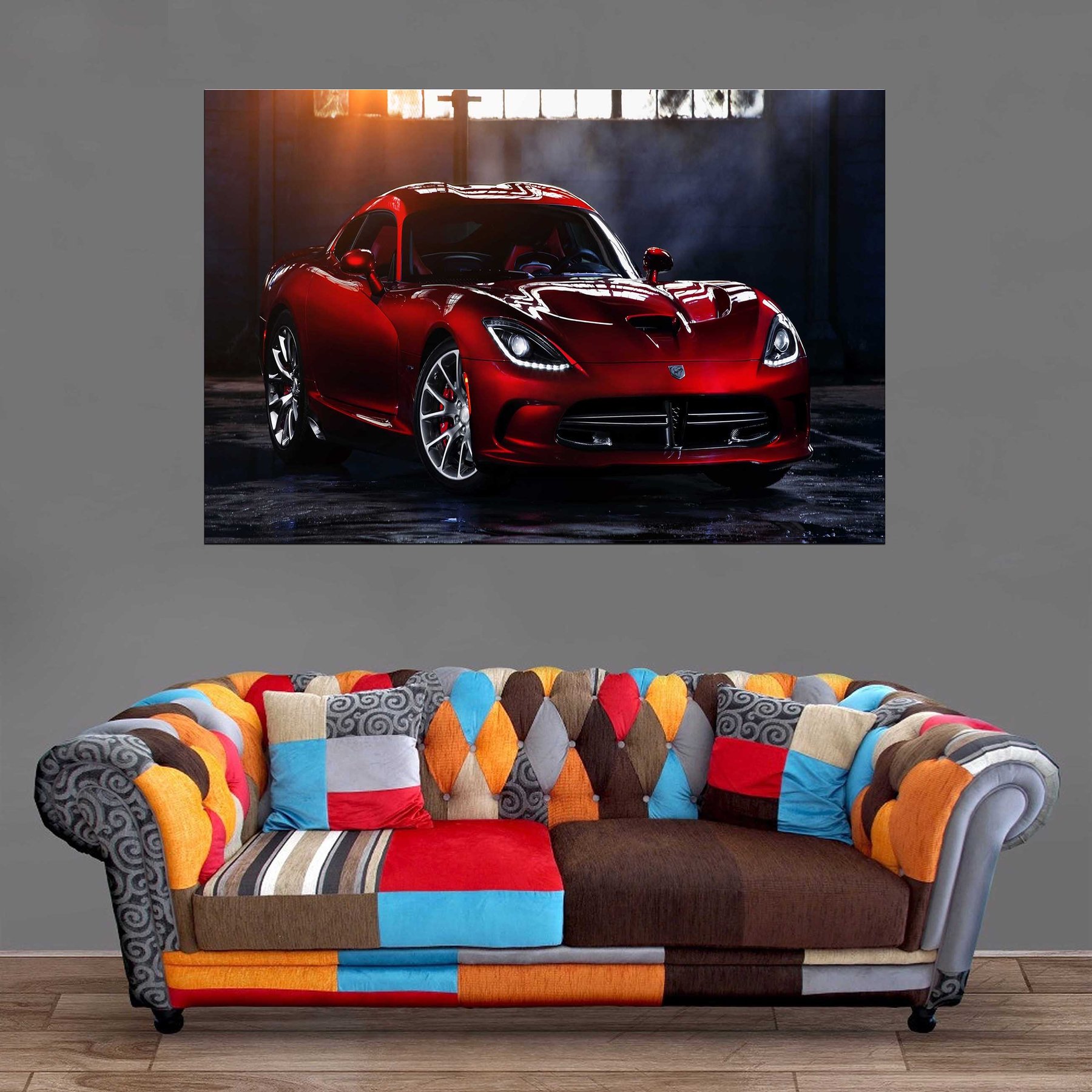 Decoration murale voiture