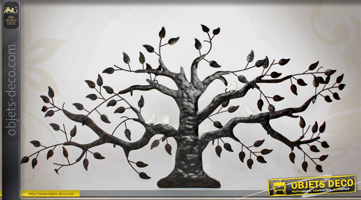 Decoration murale metal arbre