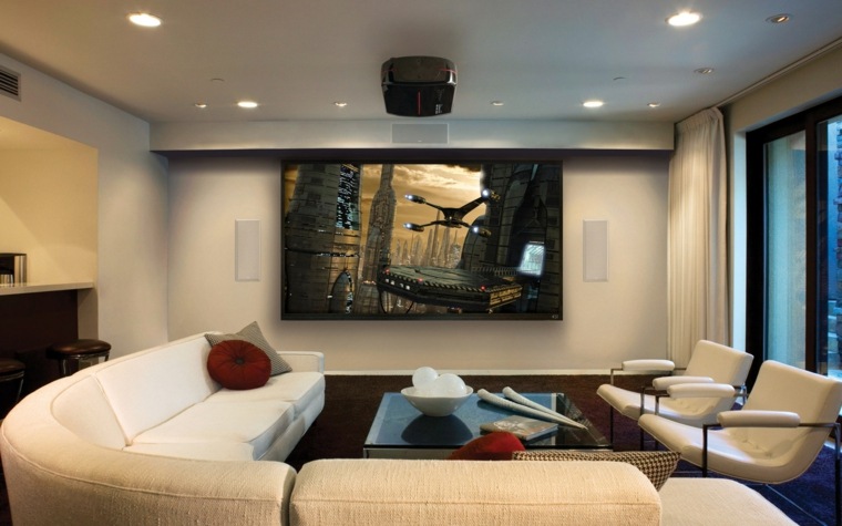 Decoration salon home cinema