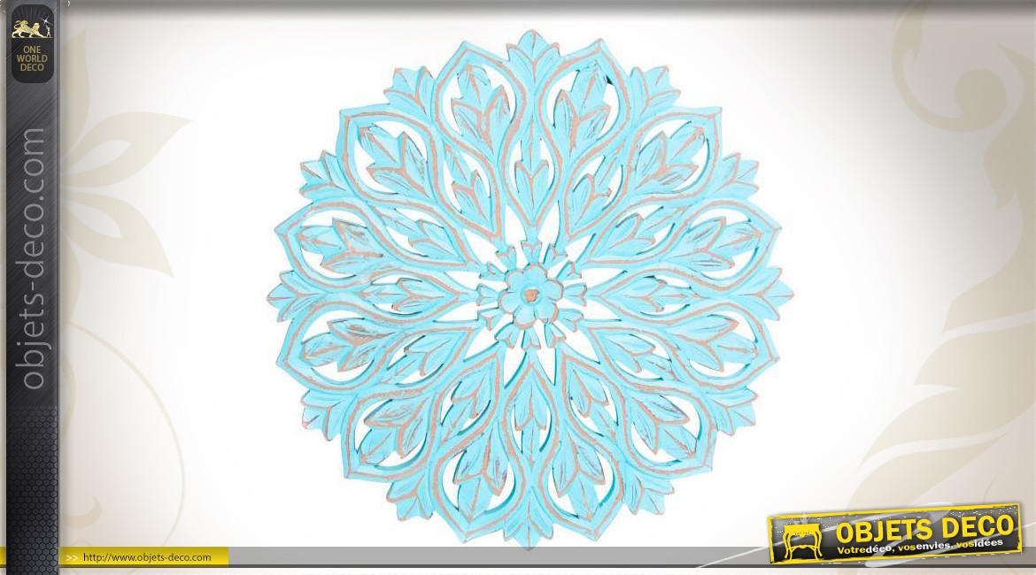 Décoration murale bleue