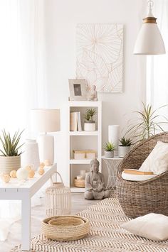 Decoration zen et nature salon
