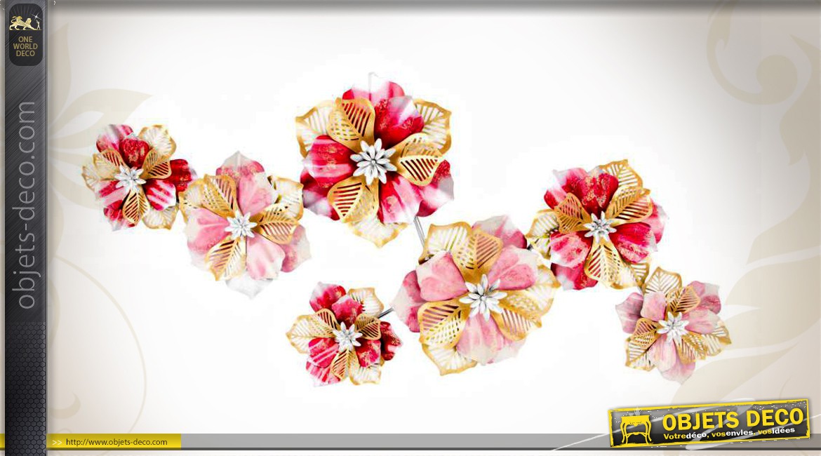 Décoration murale fleurs