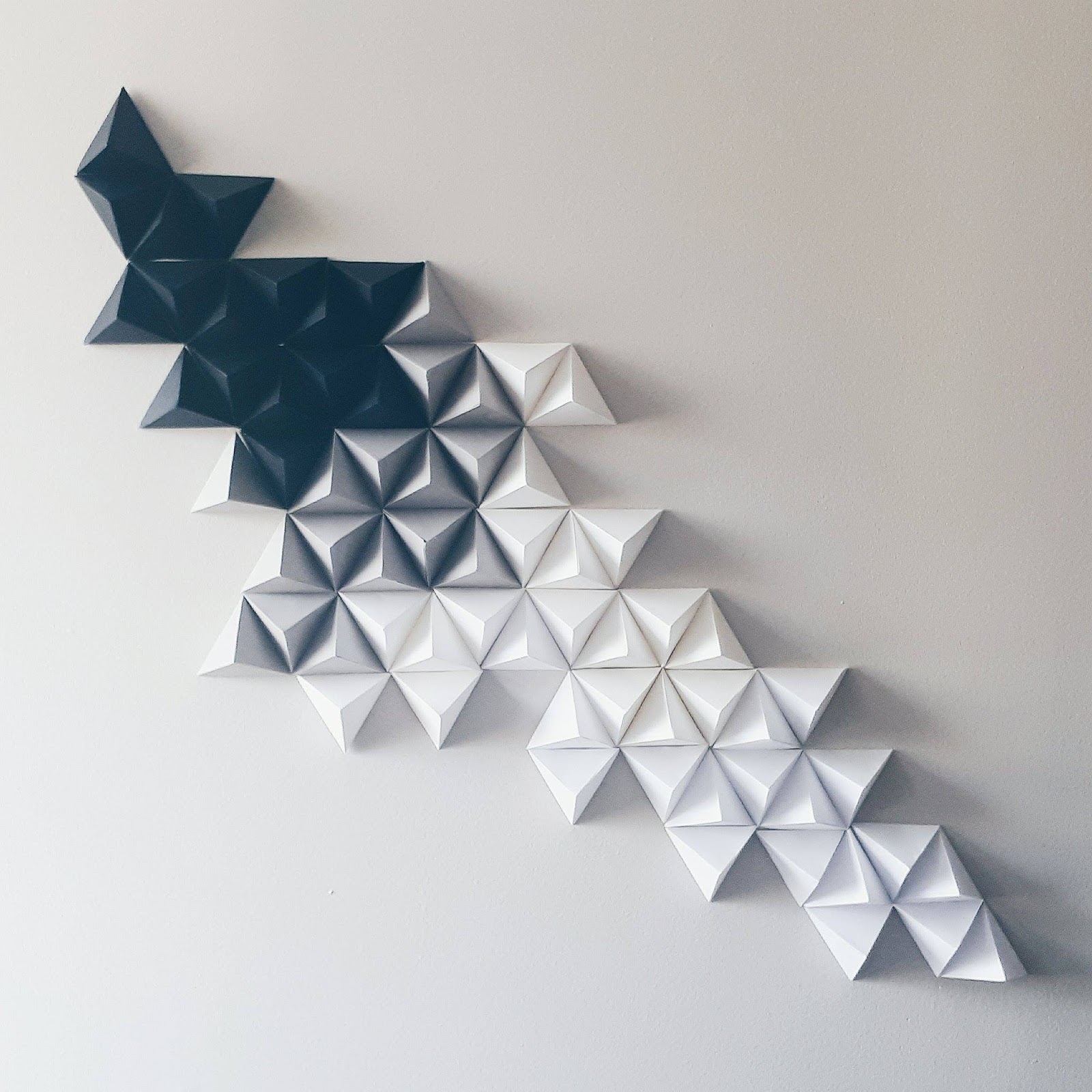 Decoration murale triangle
