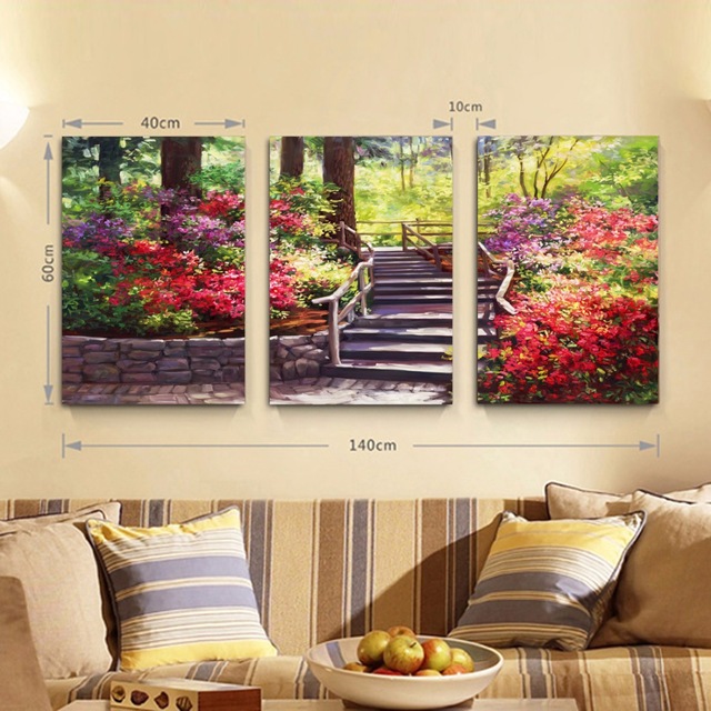 Toile decoration jardin