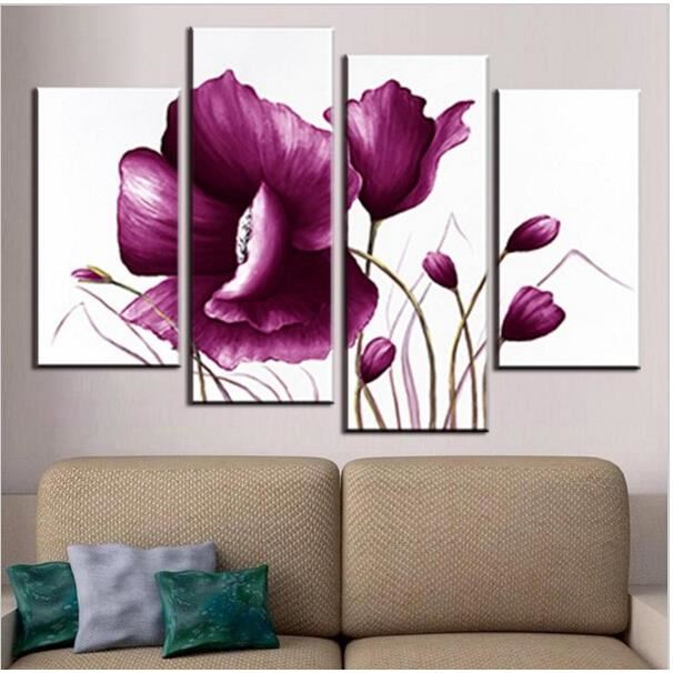 Decoration murale prune