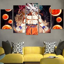 Décoration murale en 5 pièces dragon ball z crystal balls