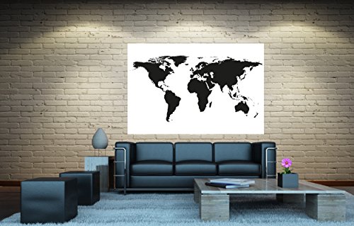 Carte du monde décoration murale