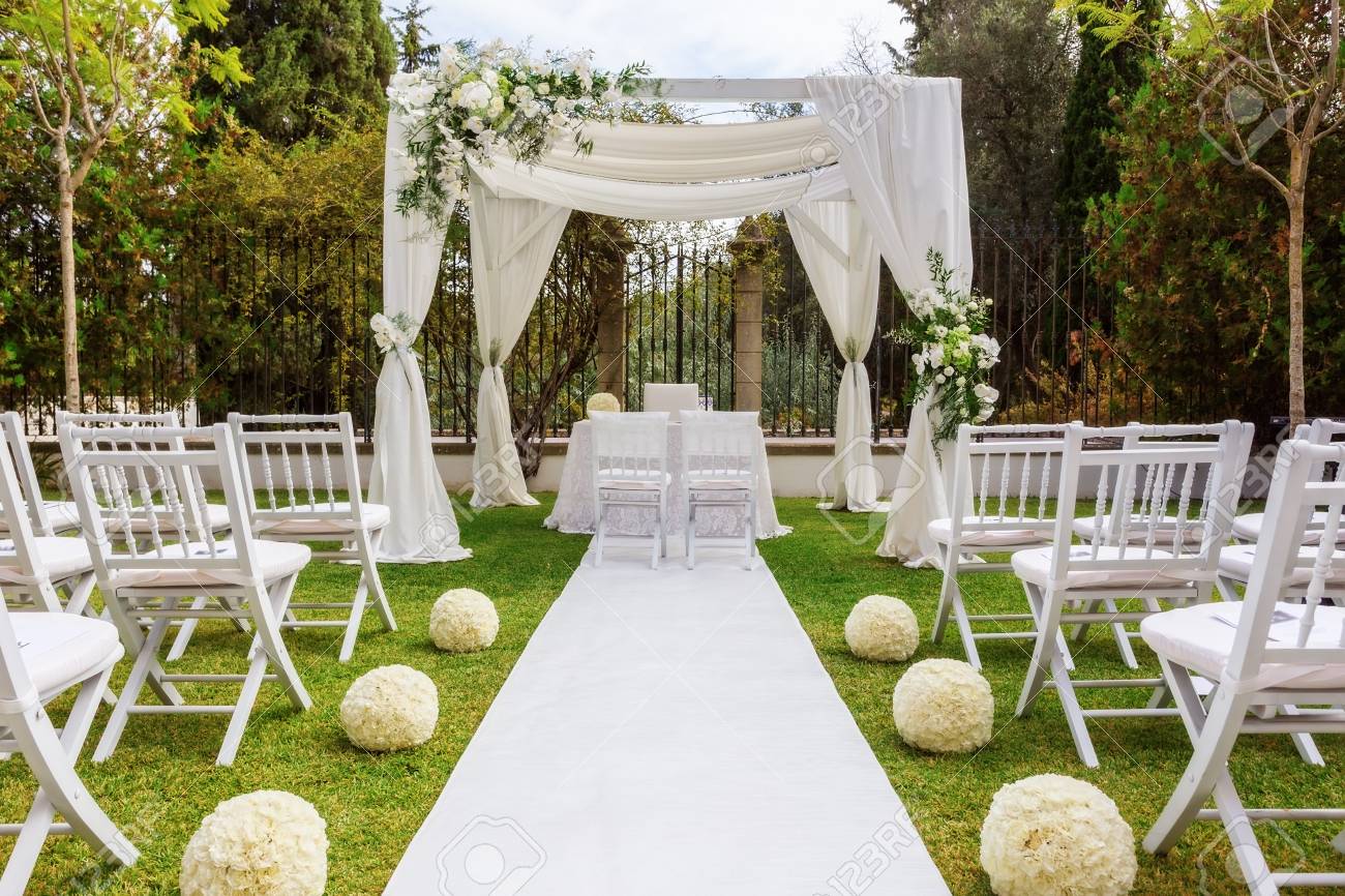 Decoration jardin mariage