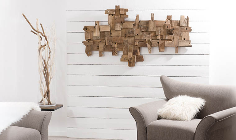 Décoration murale originale bois