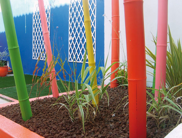 Decoration en bambou pour jardin