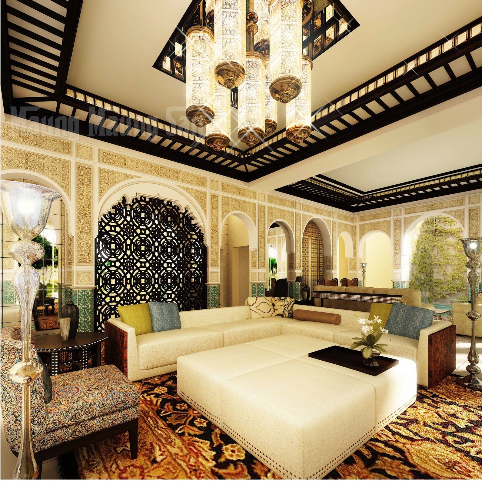 Decoration interieur orientale moderne