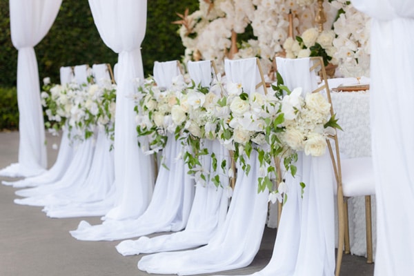Decoration chaise mariage fait maison