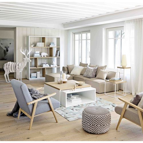 Décoration scandinave salon bois