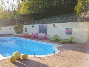 Décoration jardin extérieur piscine