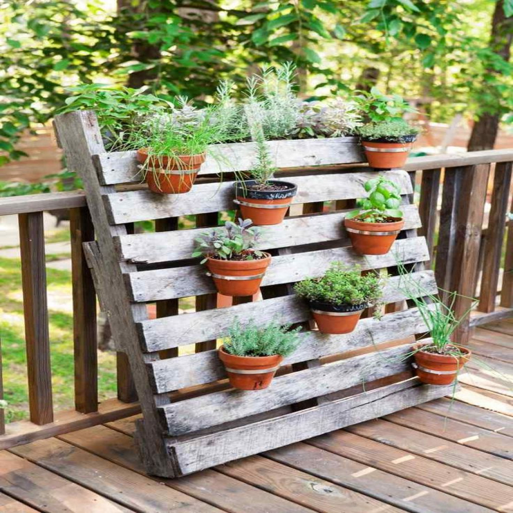 Decoration jardin avec palette