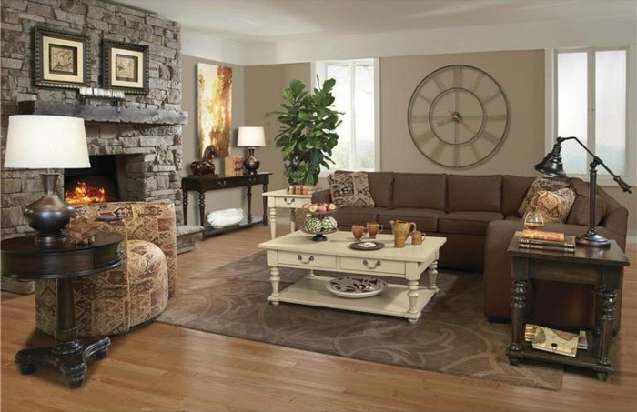 Decoration salon horloge