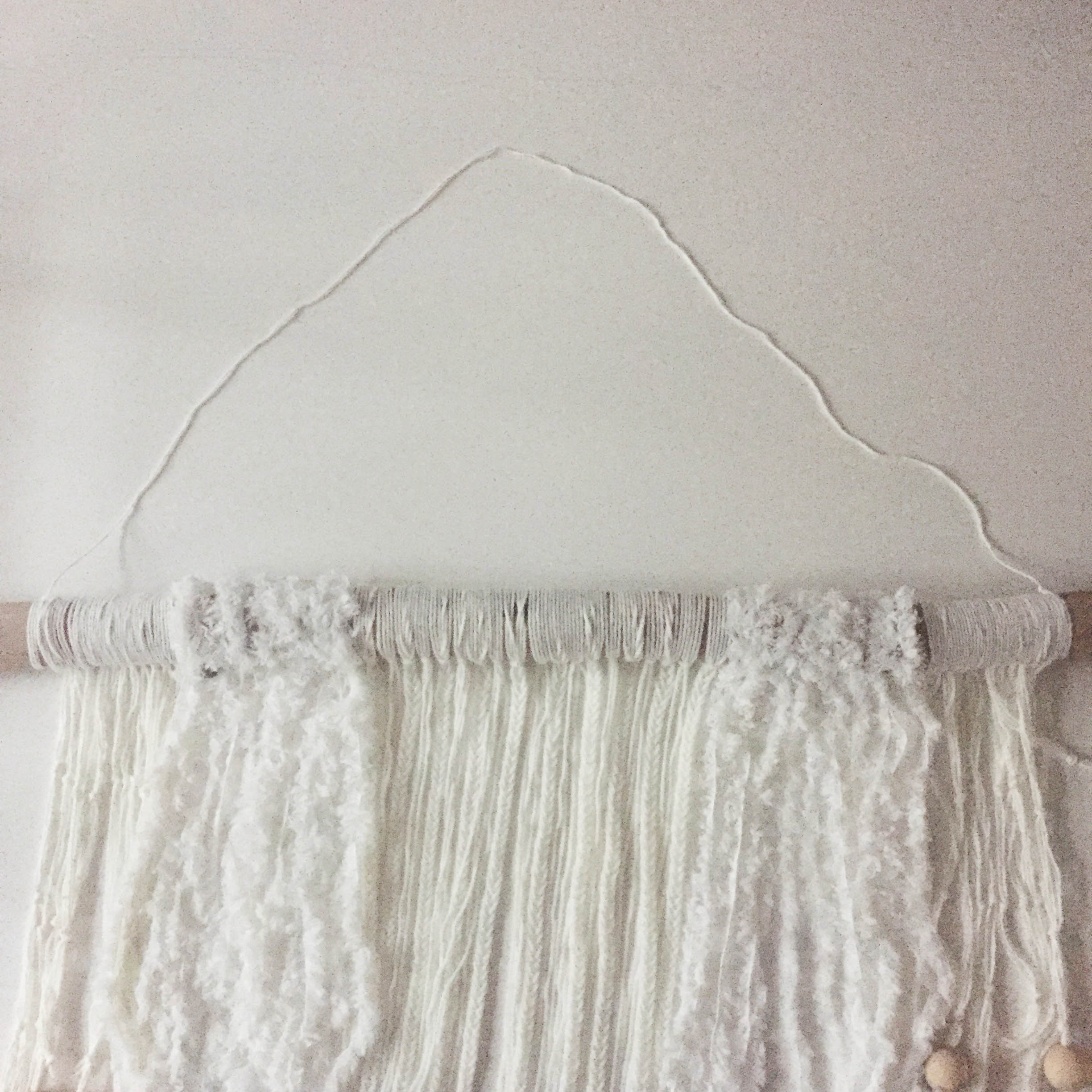 Tuto decoration murale laine