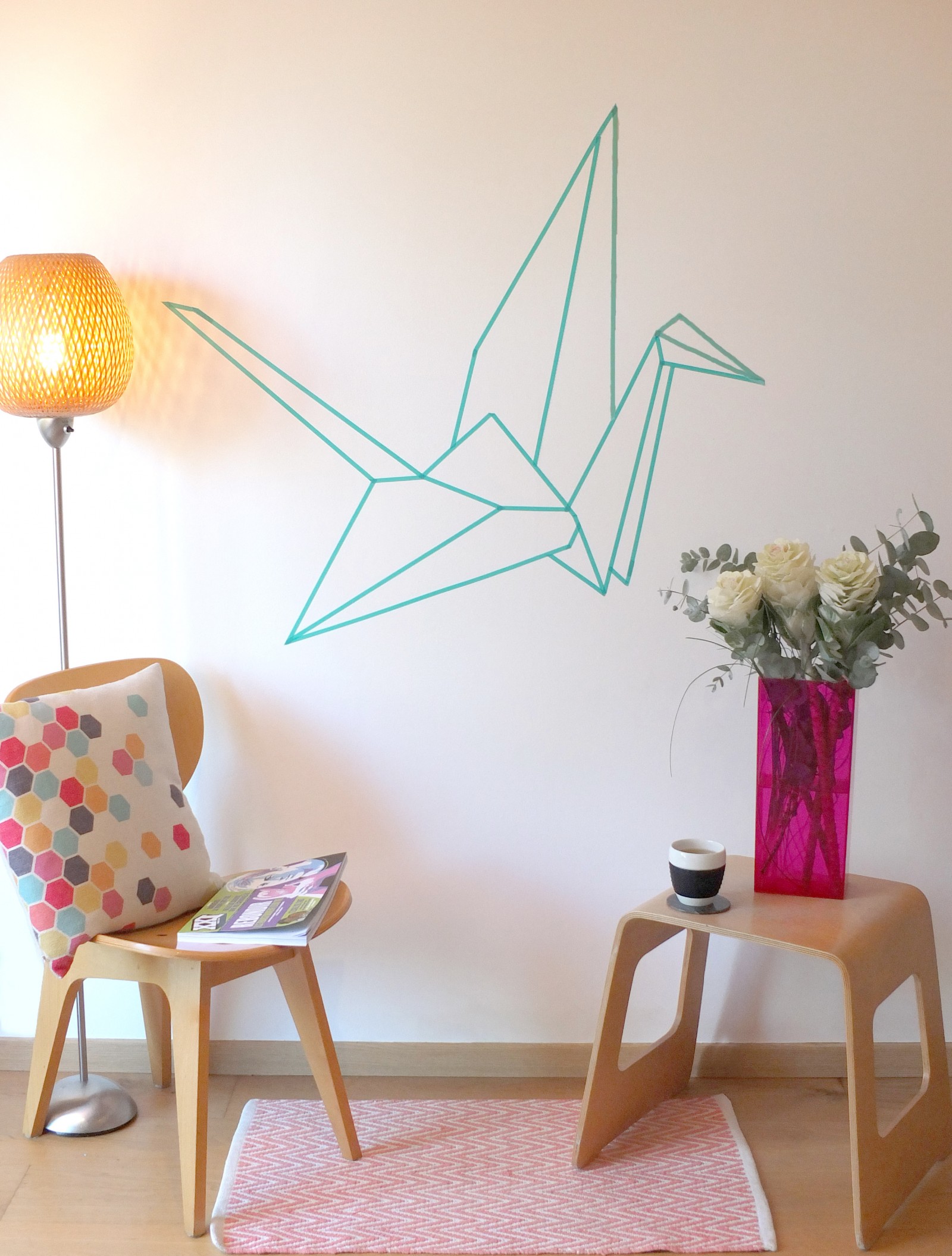 Comment faire une décoration murale origami