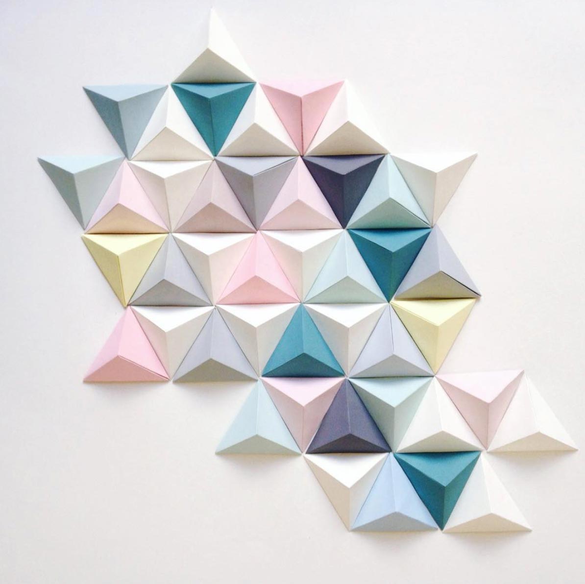 Décoration murale origami
