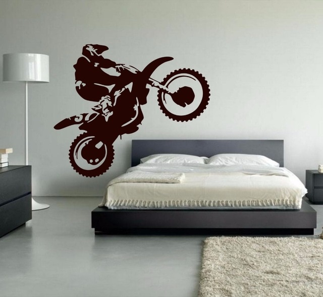 Decoration moto dans le salon