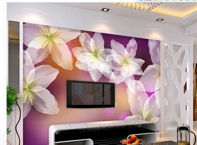 Décoration murale pourpre