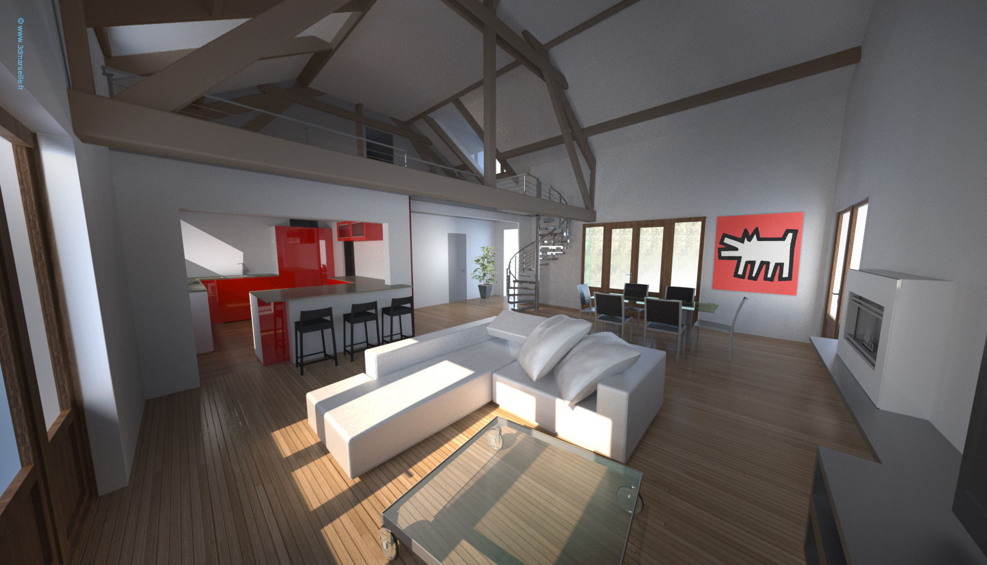 Decoration maison interieur 3d