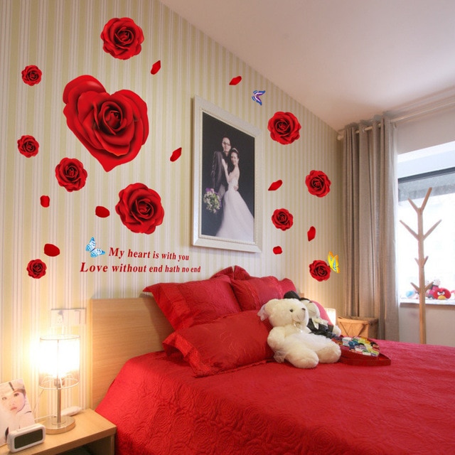 Decoration murale pour chambre romantique