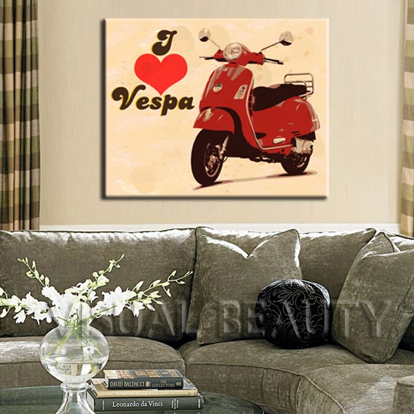 Vespa decoration murale