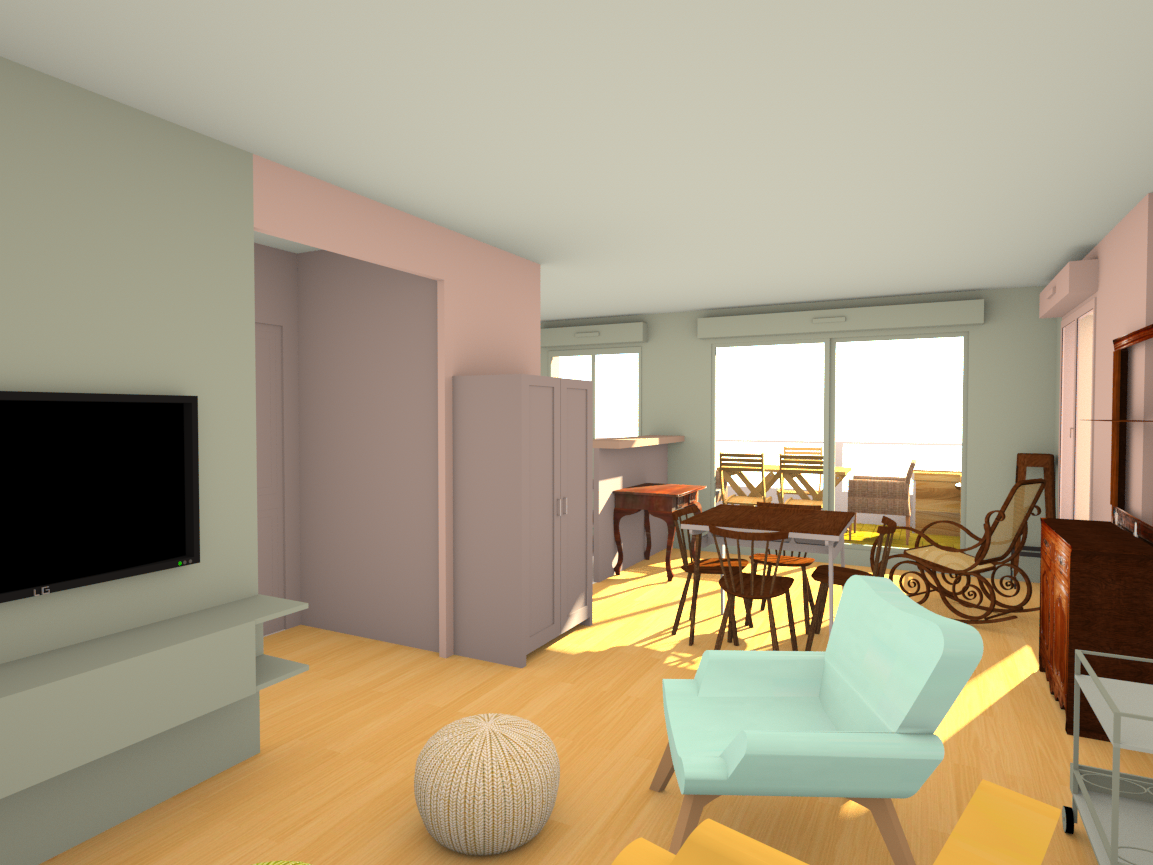 Decoration interieur sketchup