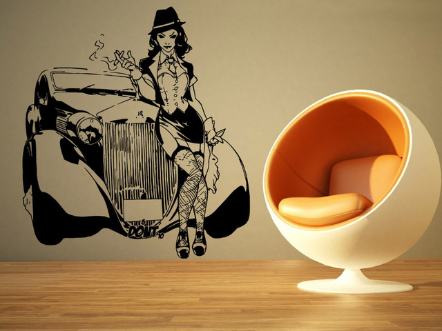 Decoration murale pin up