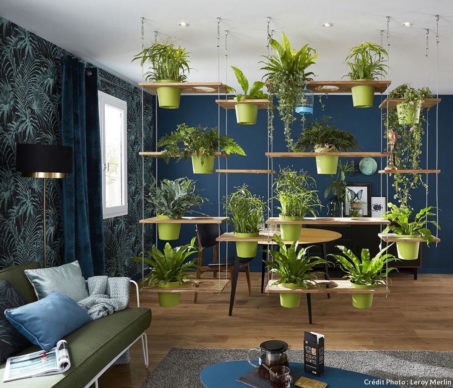 Décoration salon végétal