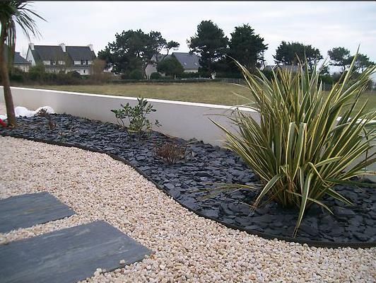 Décoration jardin ardoise