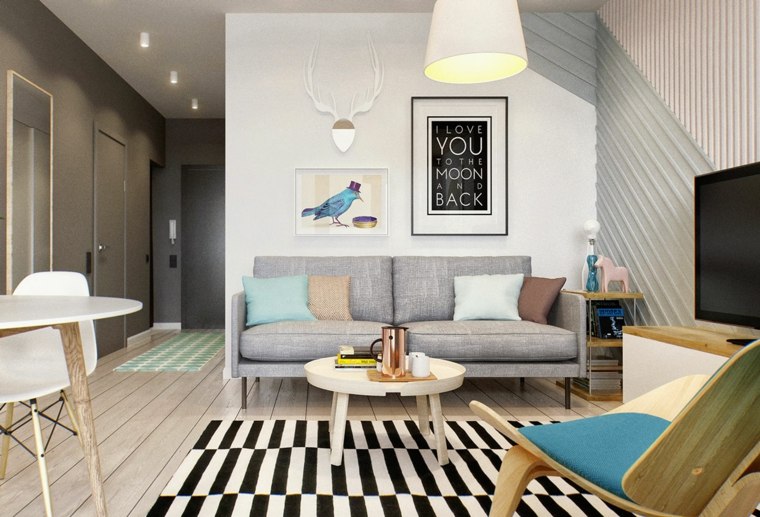 Décoration d'un salon contemporain