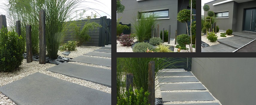 Decoration jardin entree maison