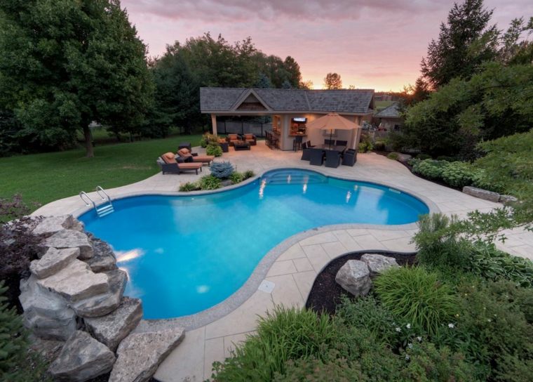 Idee decoration jardin piscine