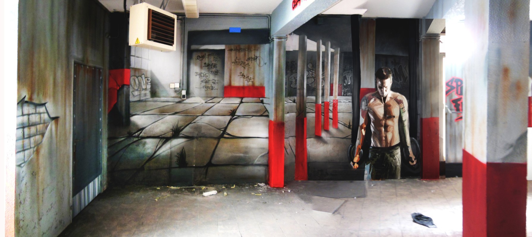 Decoration murale salle de sport