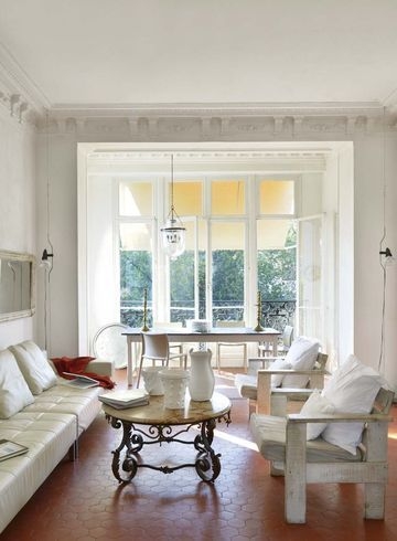 Decoration salon tomette