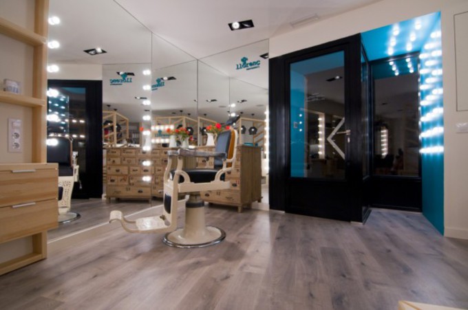 Decoration salon de barbier