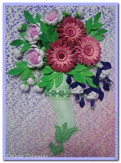 Decoration murale quilling