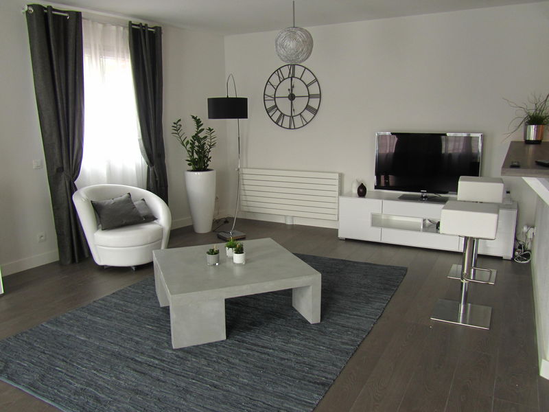 Decoration interieur taupe et blanc