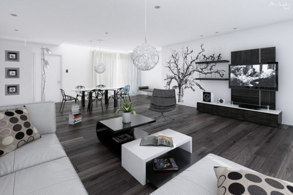 Model decoration salon moderne