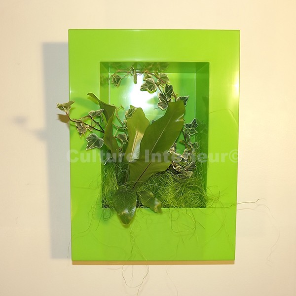 Decoration murale vert anis