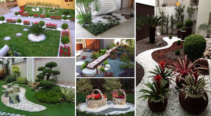 Photo decoration jardin avec galets
